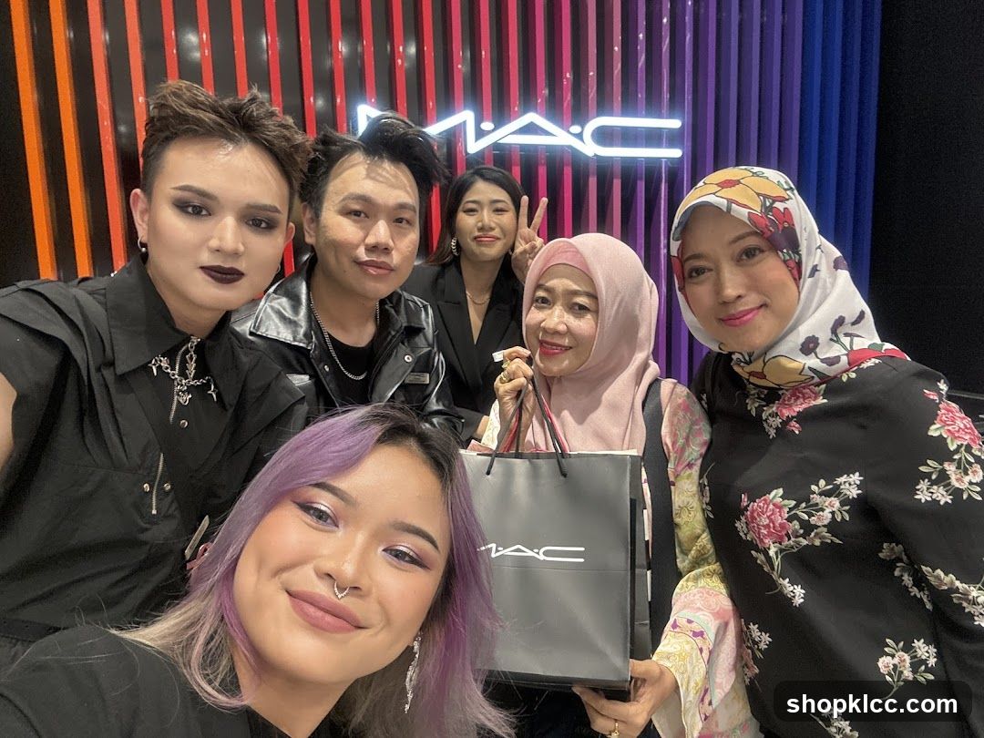 MAC Cosmetics Staff and Customers
