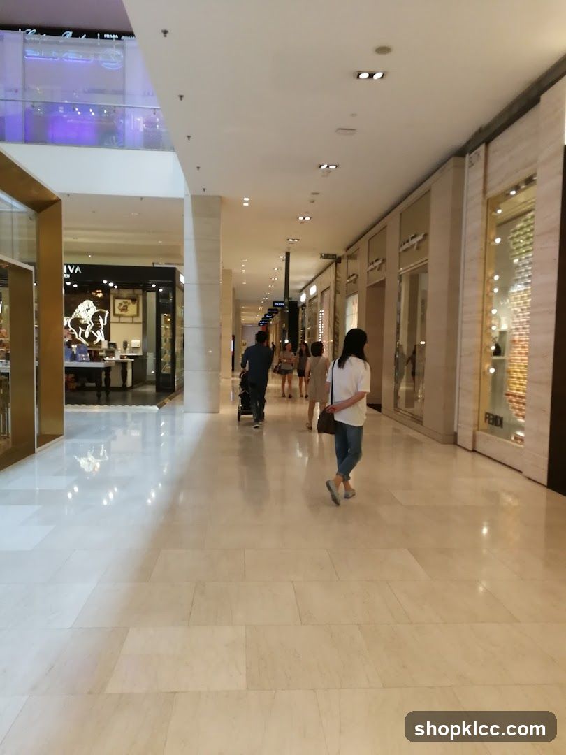 Mall Interior with Shoppers