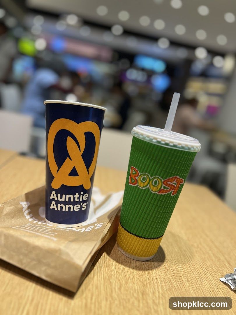 Auntie Anne's and Boost Drinks