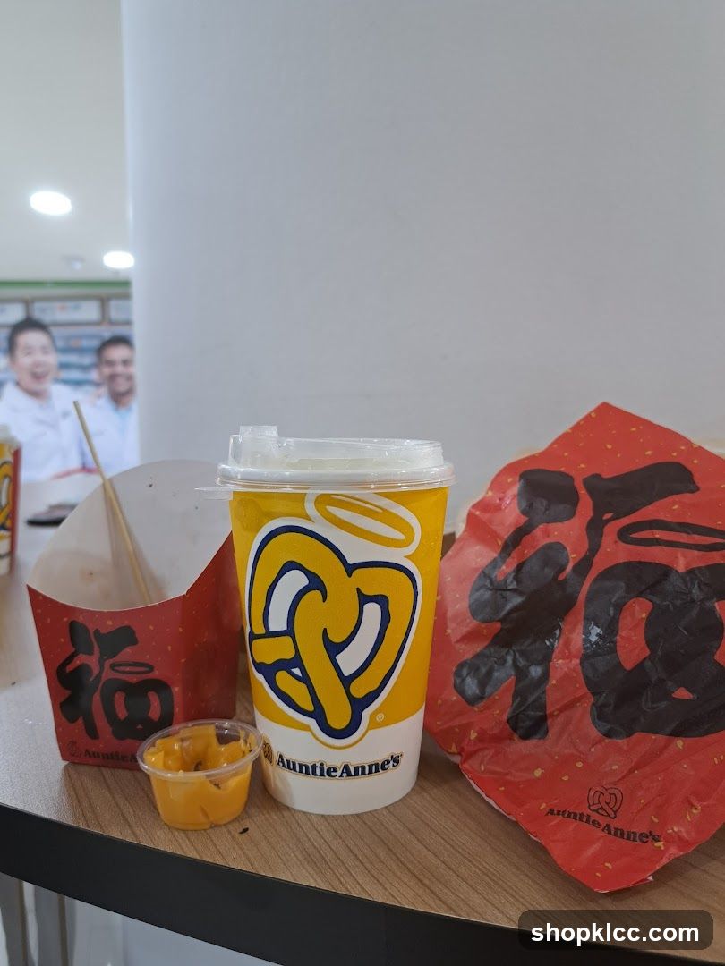 Auntie Anne's Drink and Snack