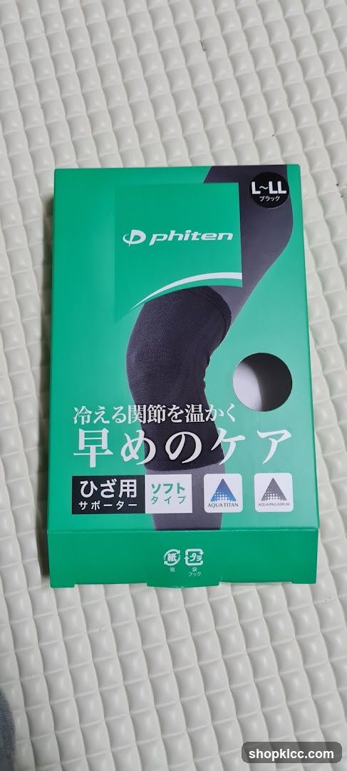 Phiten Knee Support Packaging