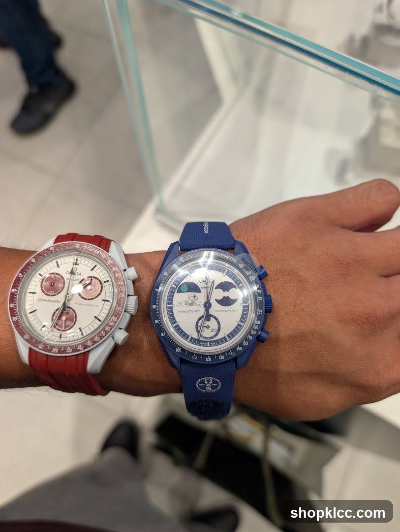 Two watches on a wrist