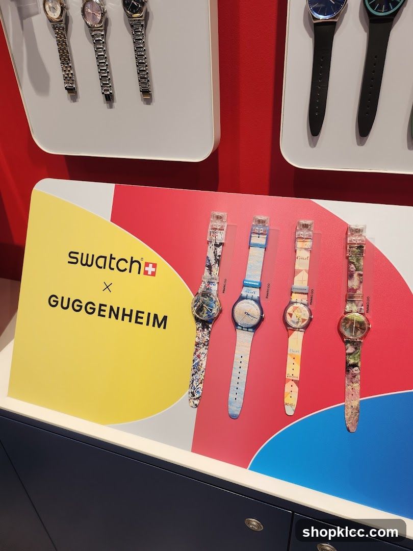 Swatch x Guggenheim Watches Display