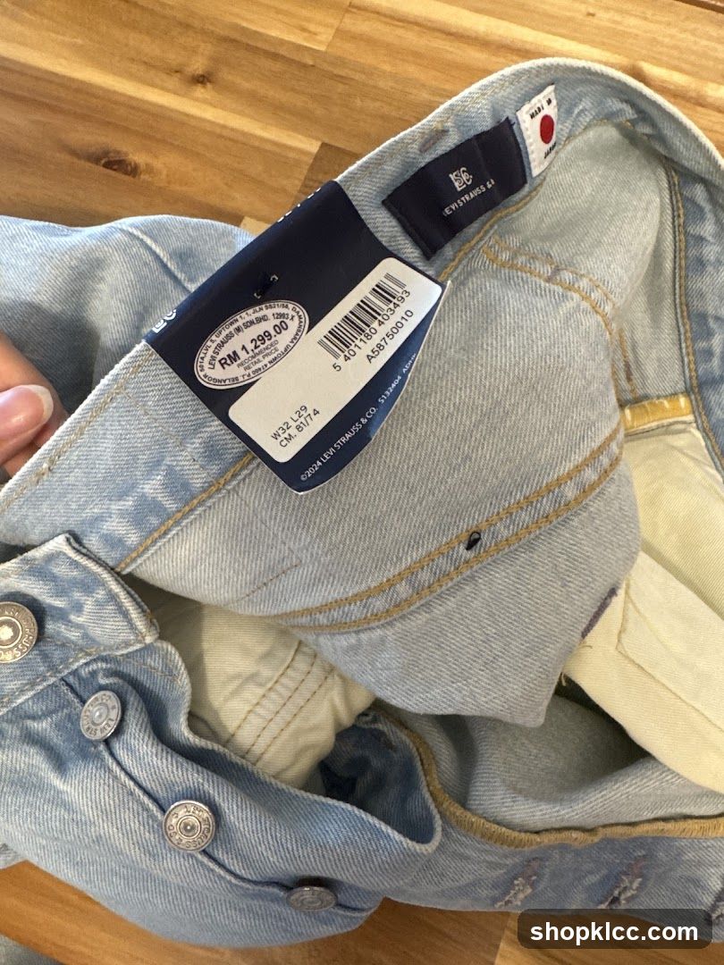 Levi's Jeans with Price Tag