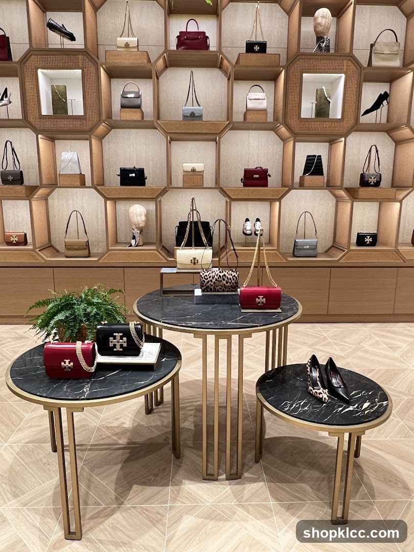 Luxury Handbags and Shoes Display
