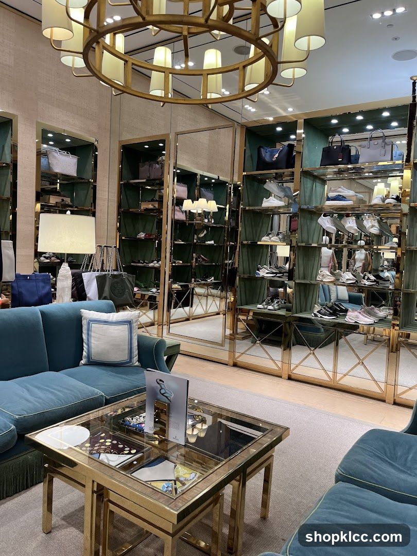 Luxury Shoe and Handbag Store Interior