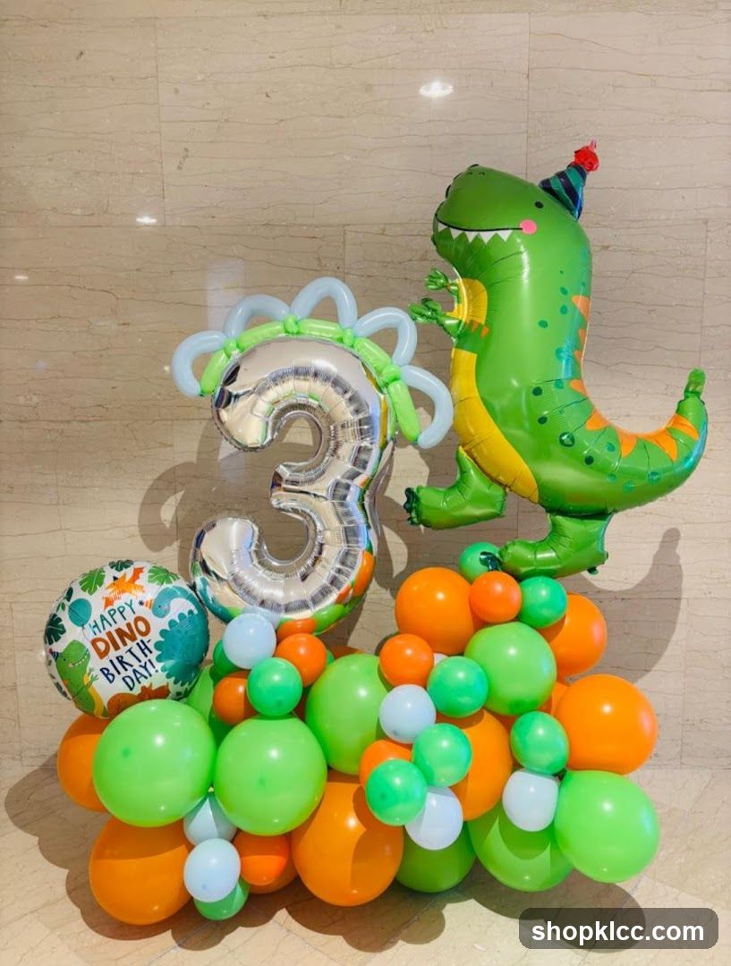 Dinosaur Birthday Balloons