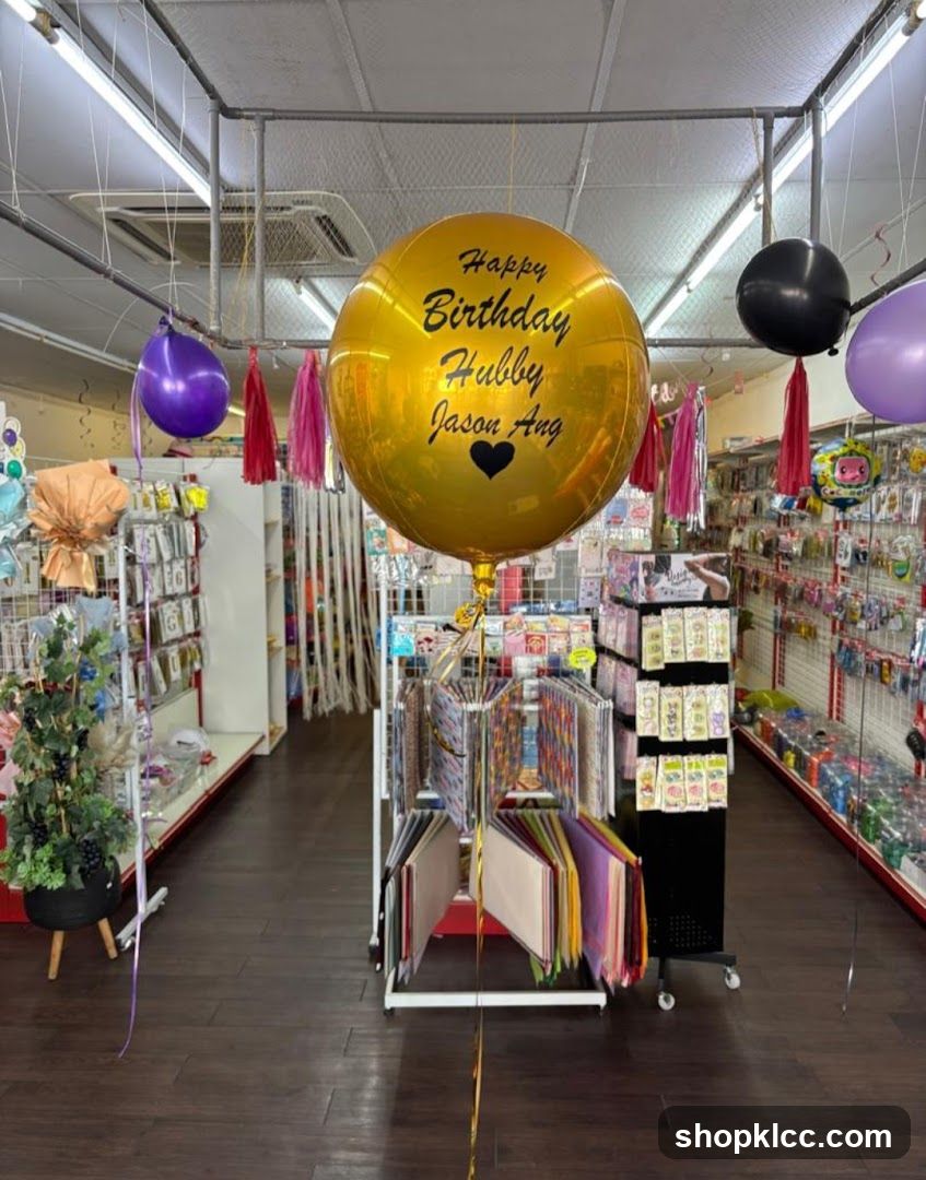 Party Supplies Store Interior