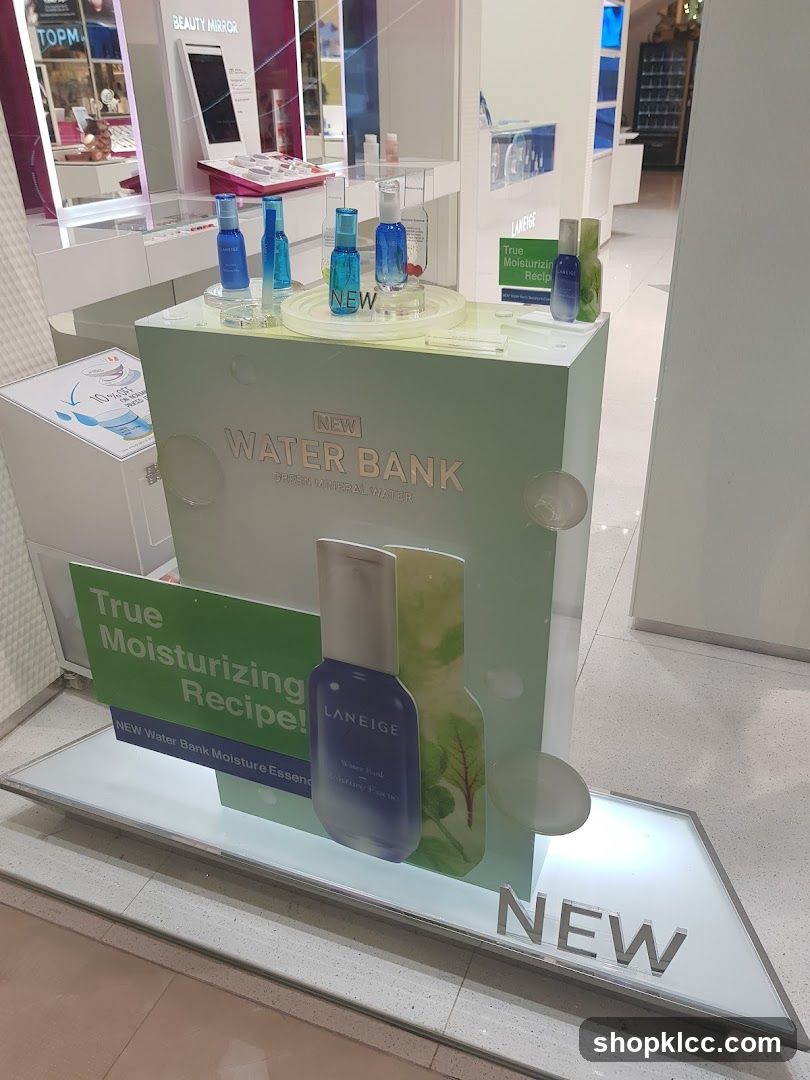 Laneige Water Bank Display