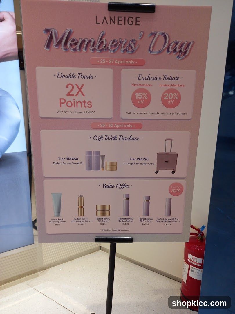 LANEIGE Members' Day Promotion