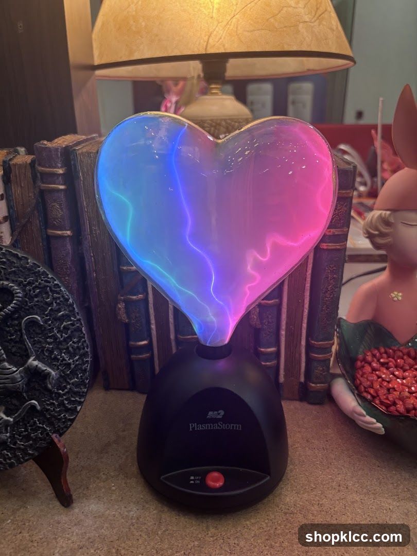 Plasma Storm Heart Lamp