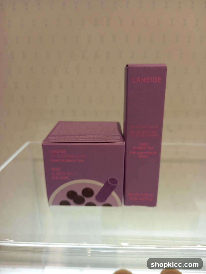 LANEIGE Lip Sleeping Mask and Lip Glowy Balm