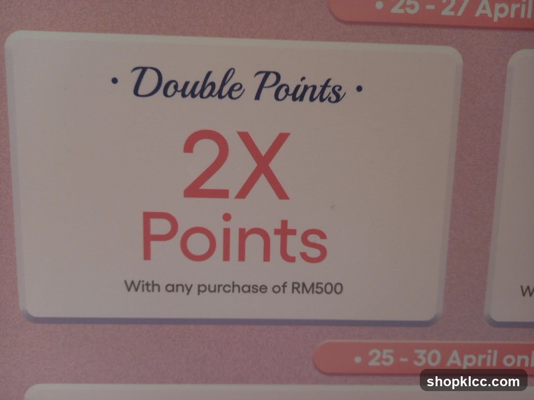 Double Points Promotion