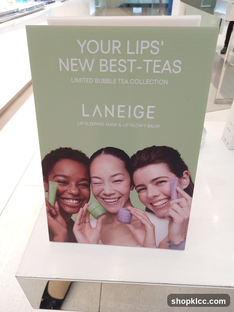 LANEIGE Lip Sleeping Mask & Lip Glowy Balm Advertisement