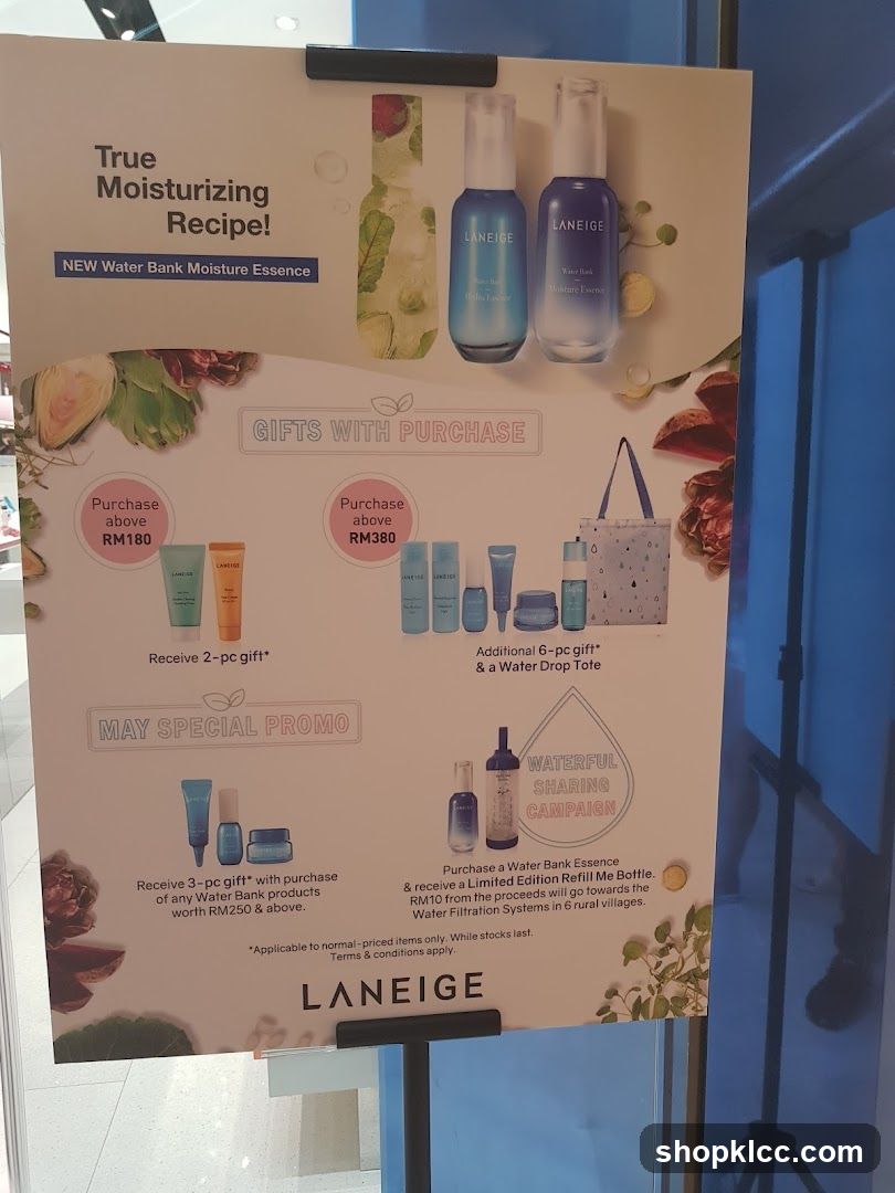 LANEIGE Water Bank Moisture Essence Promotion