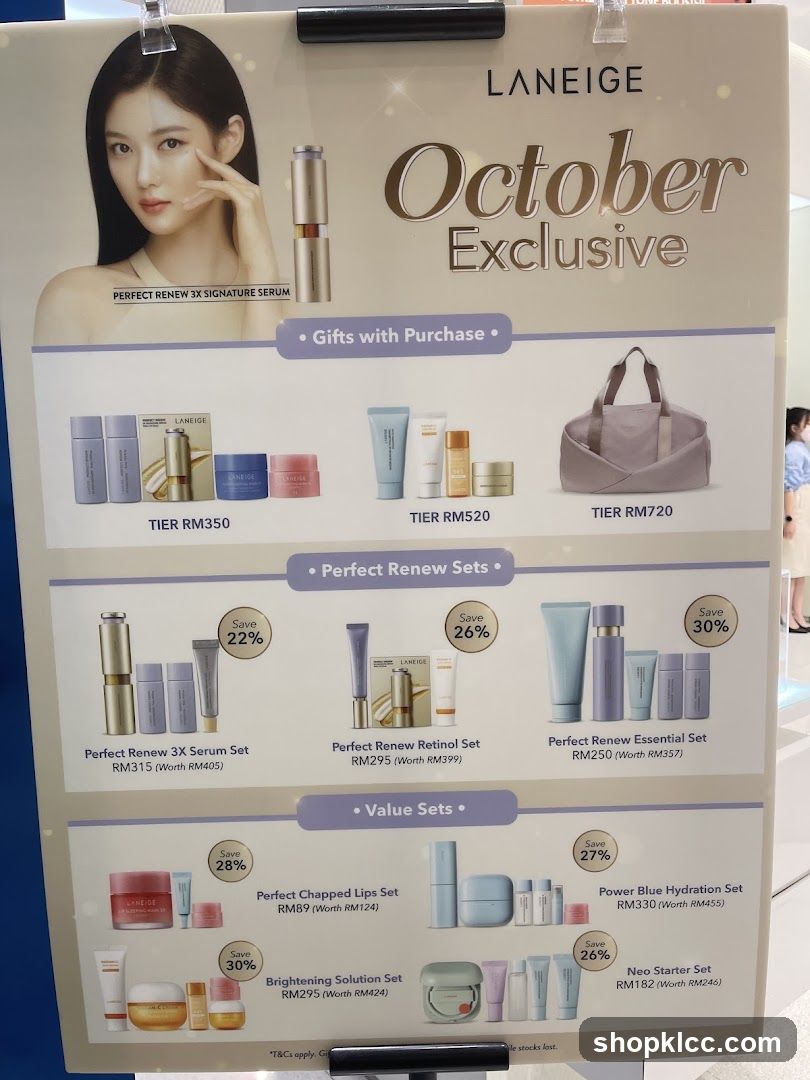 LANEIGE October Exclusive Promotion