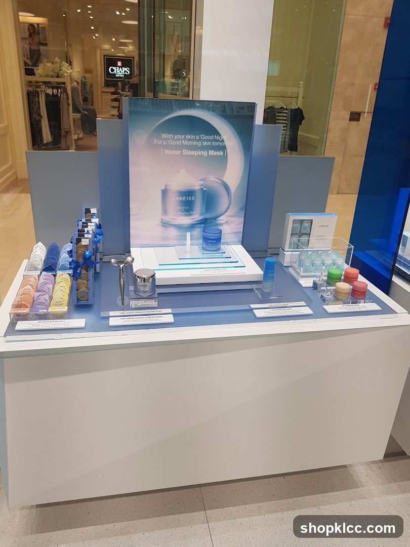 LANEIGE Water Sleeping Mask Display