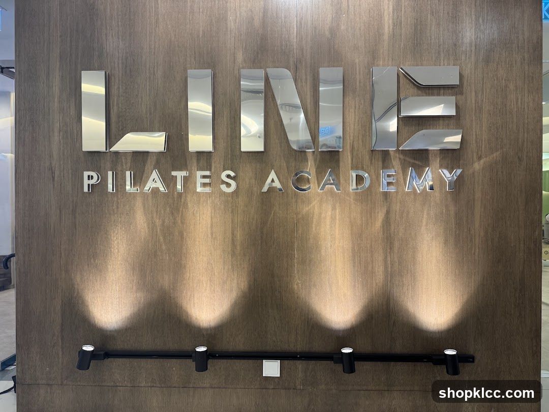 LINE PILATES ACADEMY signage
