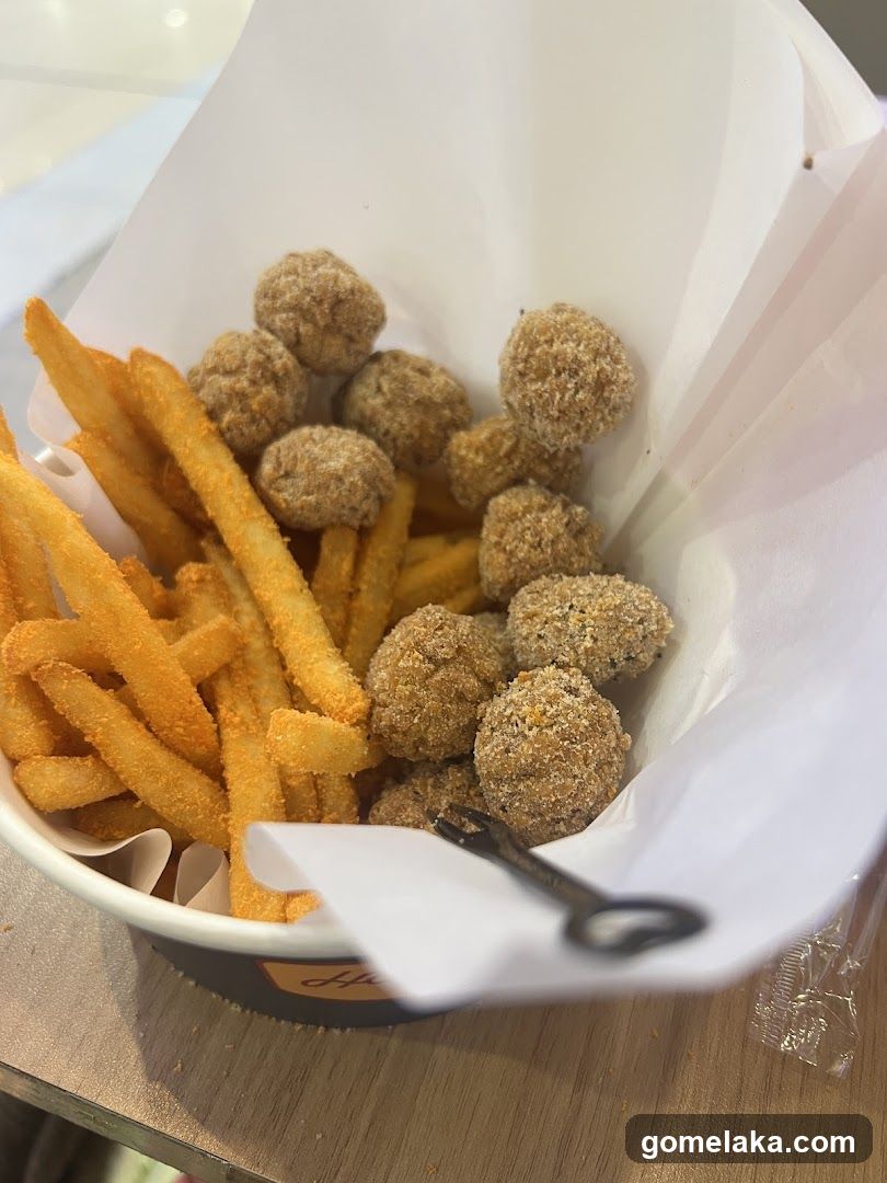 Food Item in Paper Bowl