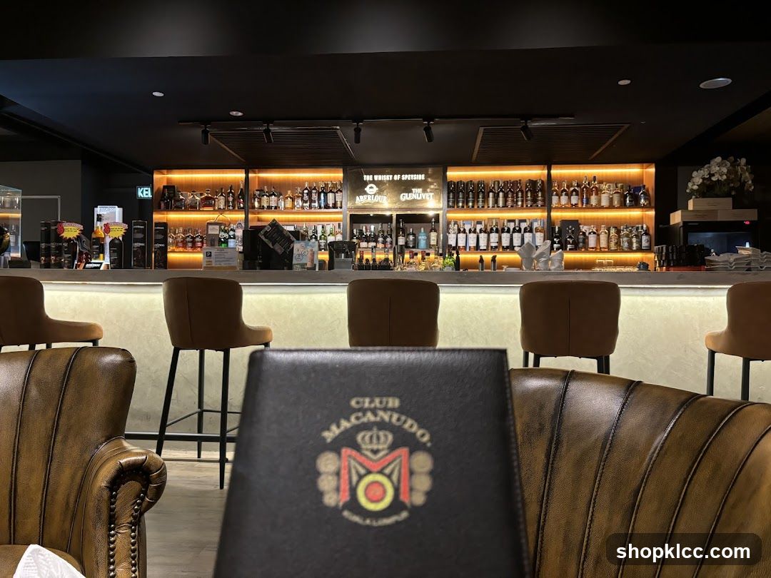 Bar Interior with Whiskey Collection