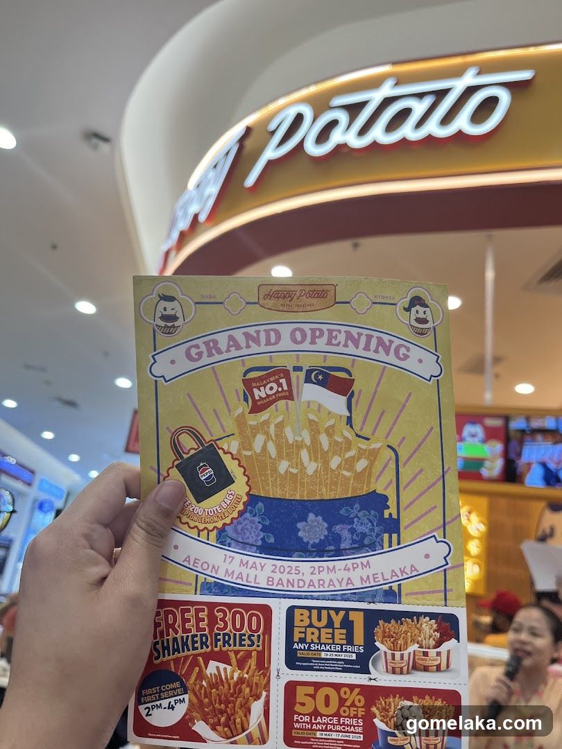 Happy Potato Grand Opening Flyer