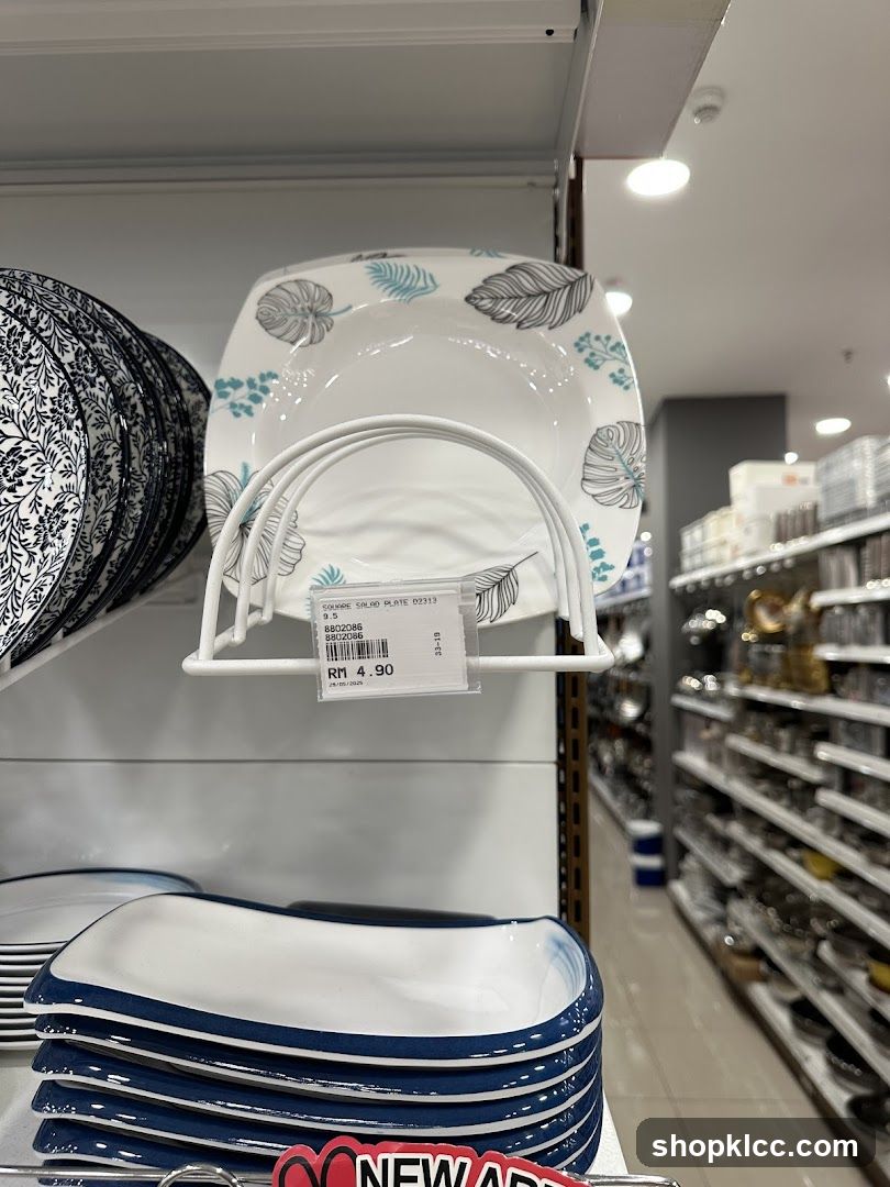 Dishware Display in Store