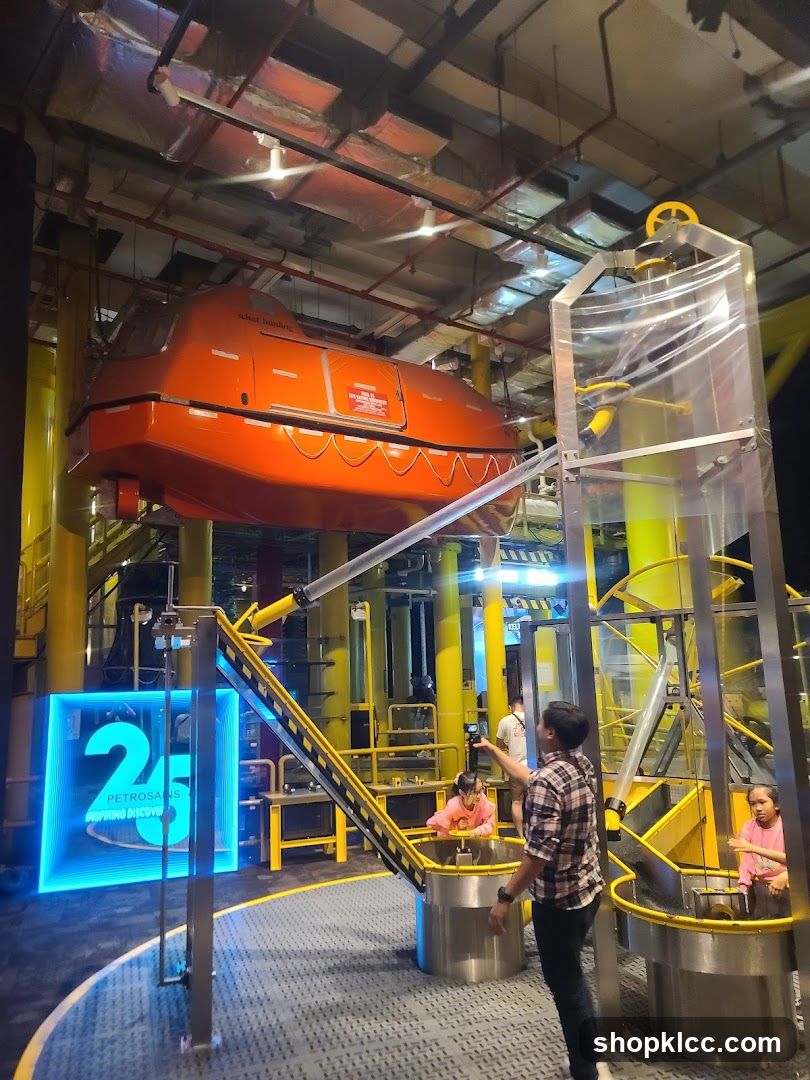 Interactive Exhibit with Lifeboat