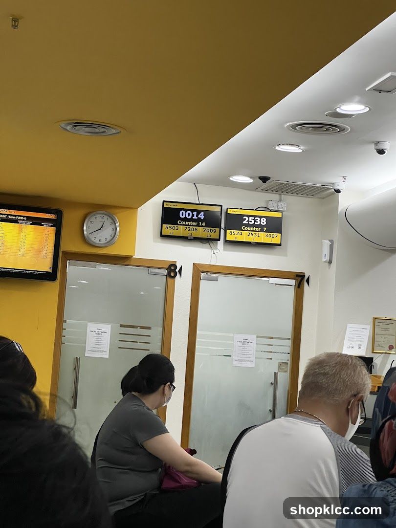 Waiting Area with Digital Displays