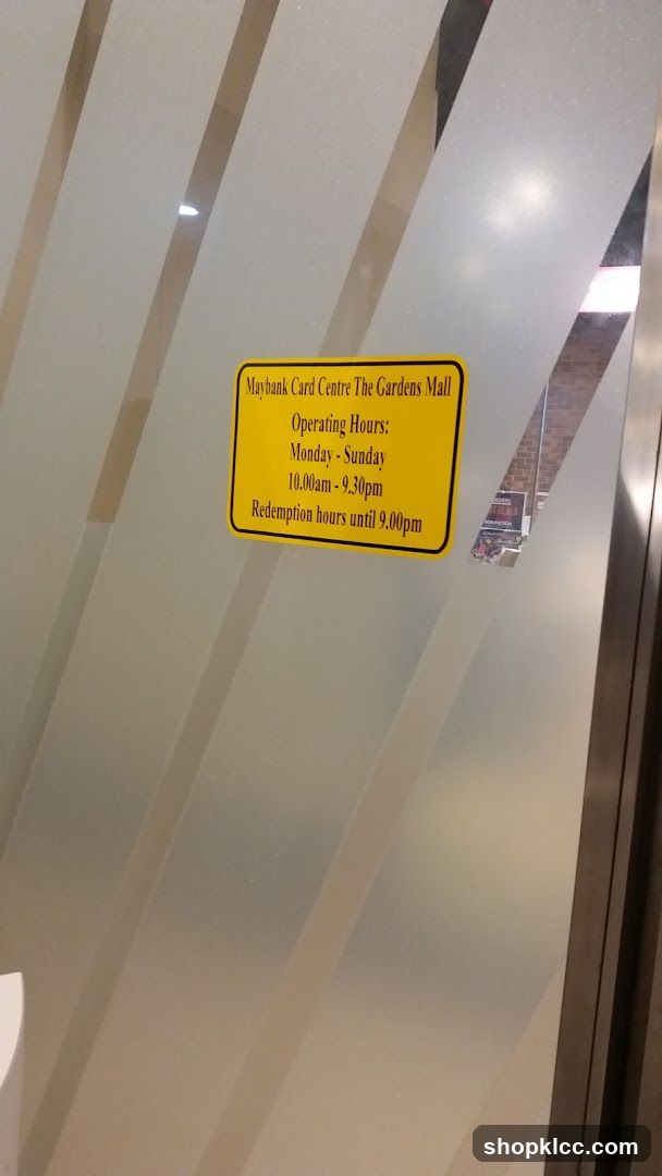 Maybank Card Centre Operating Hours