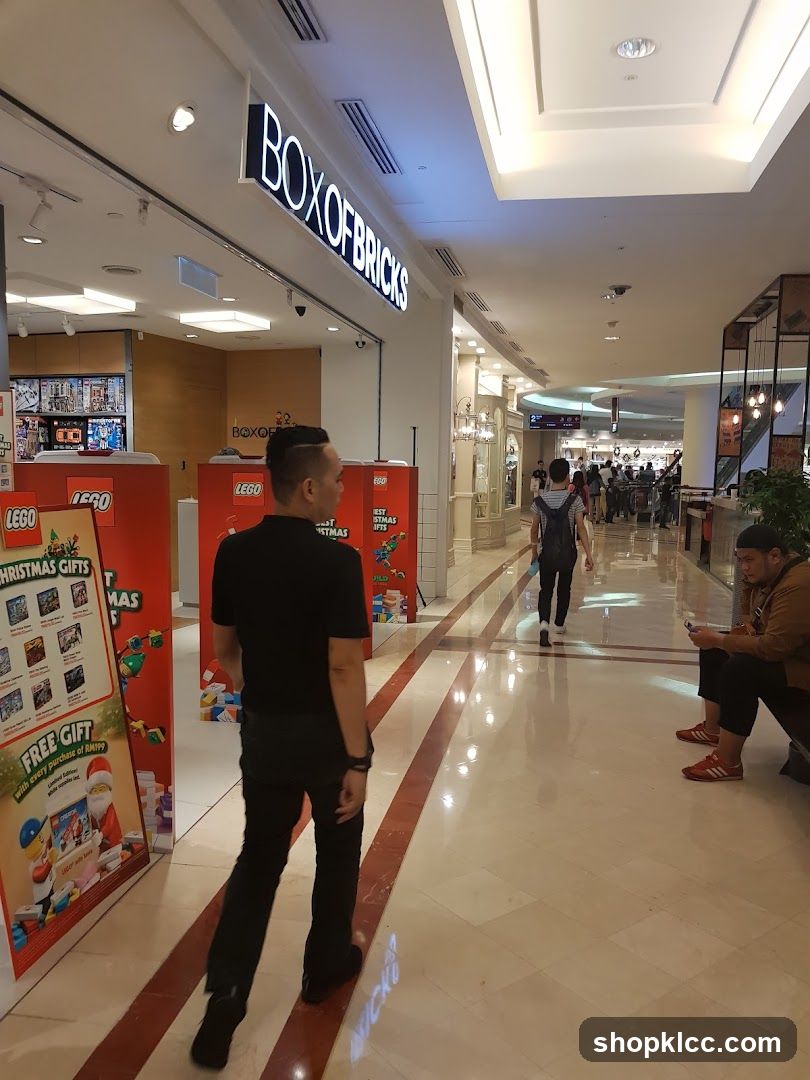 Shopping Mall Interior with LEGO Display