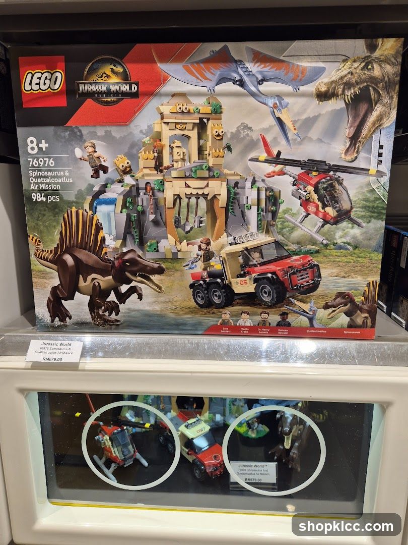 LEGO Jurassic World Spinosaurus & Quetzalcoatlus Air Mission Set