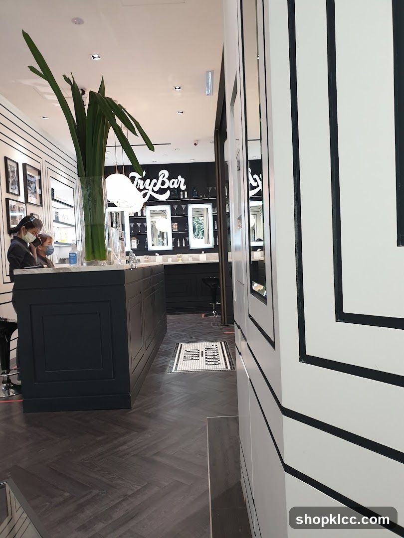 Interior of a salon
