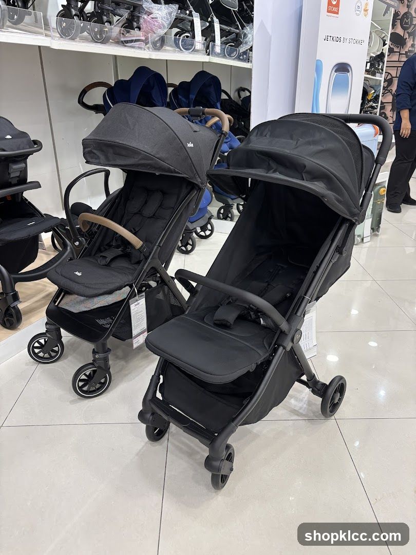 Strollers on display