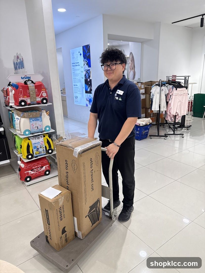 Store Employee with Boxes