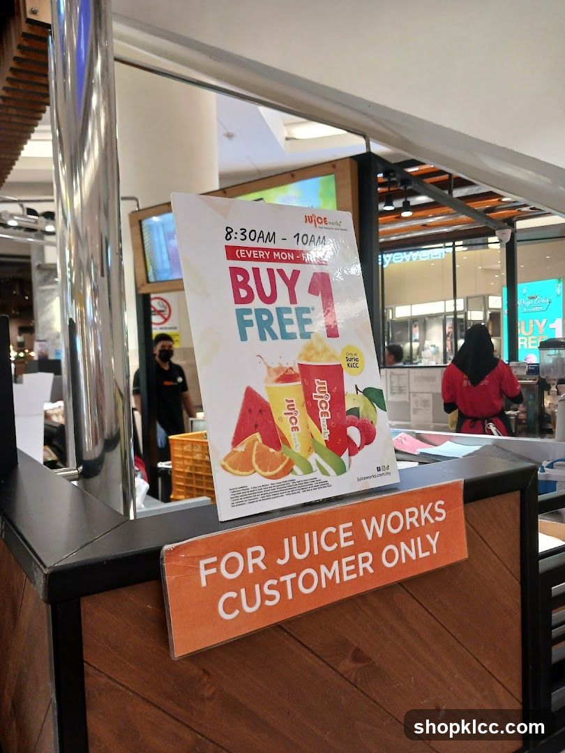 Juice Works Buy 1 Free Promotion