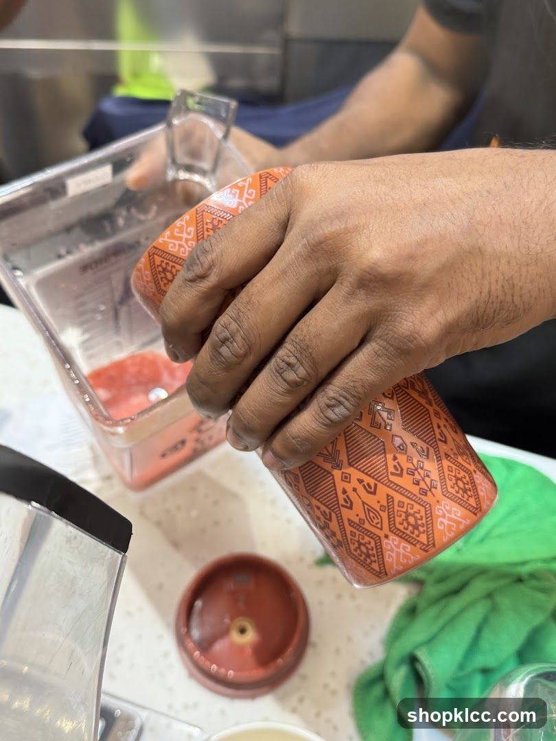 Preparing a drink