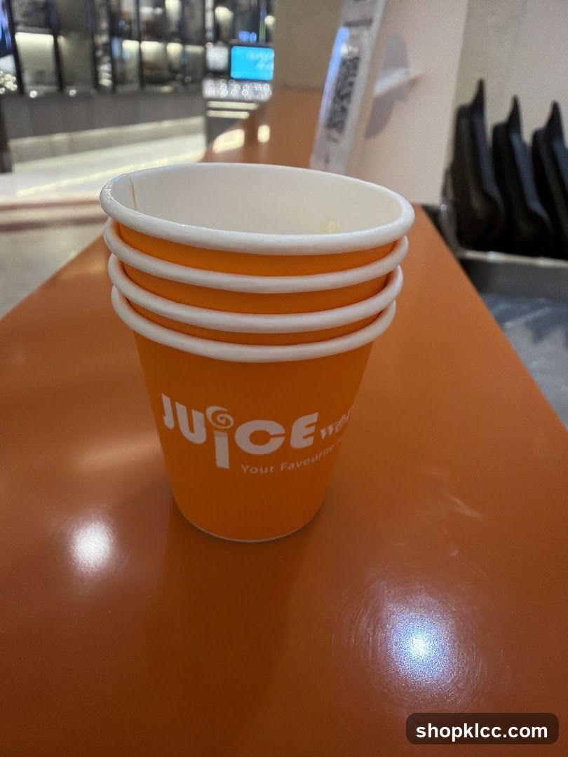 Stack of Orange Cups