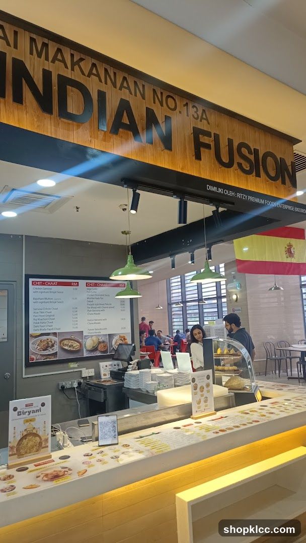 Indian Fusion Restaurant Counter