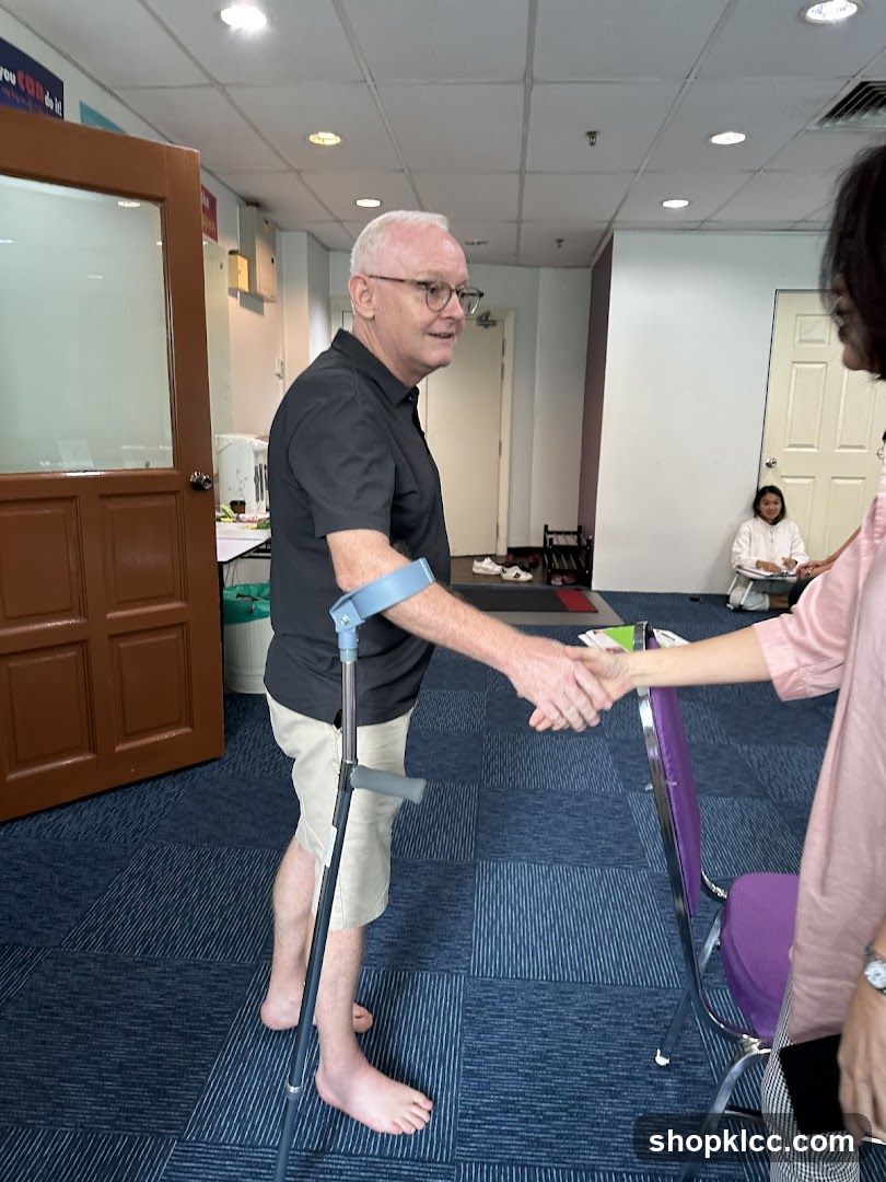 Indoor Scene with Crutch User