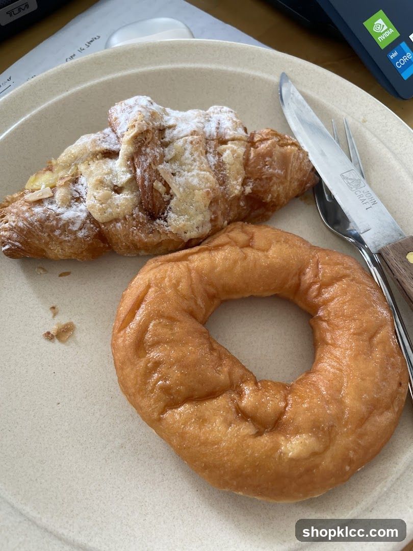 Croissant and Donut