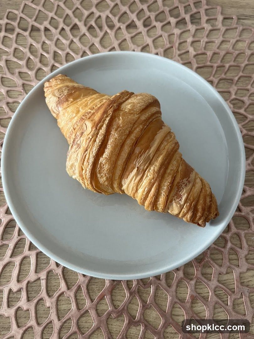 Croissant on a Plate