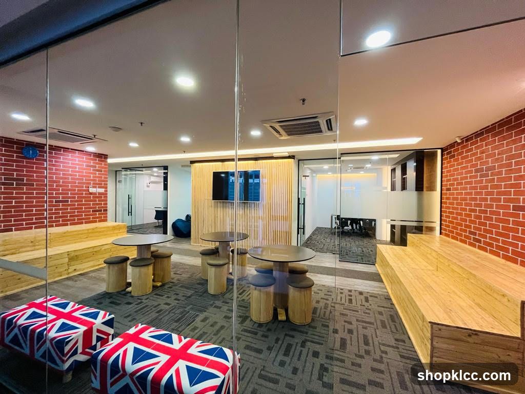 Modern Office Break Room Interior