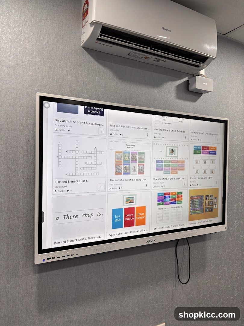 Interactive Classroom Screen Display