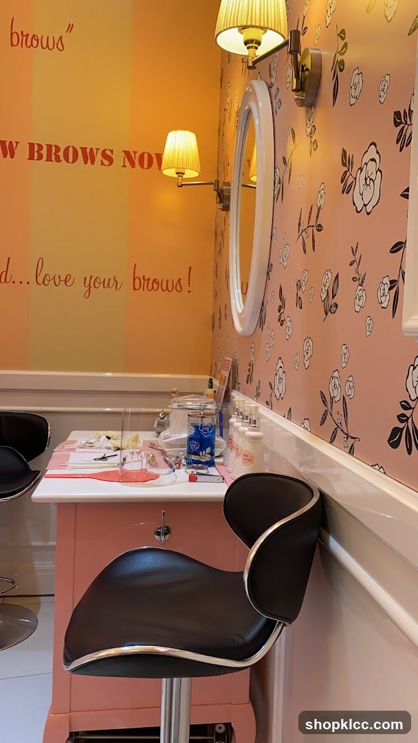 Brow Bar Setup