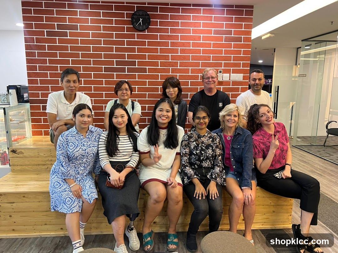 Group Photo in Modern Interior