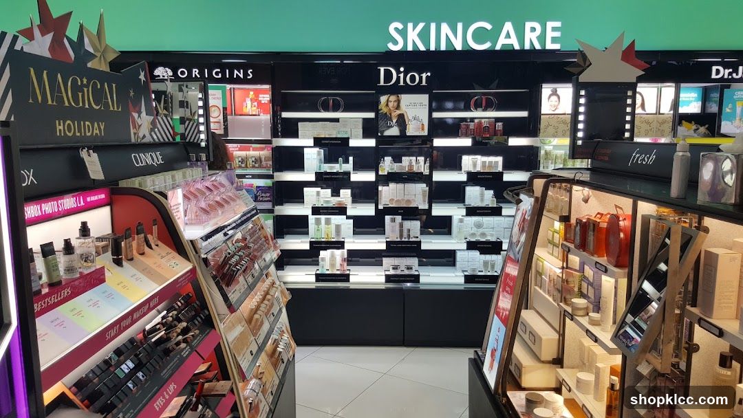 Skincare and Makeup Display