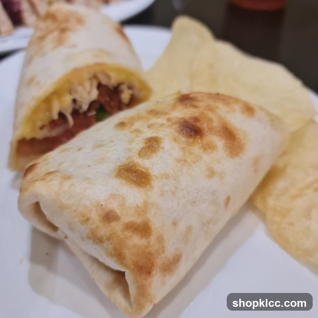 Burrito and Chips