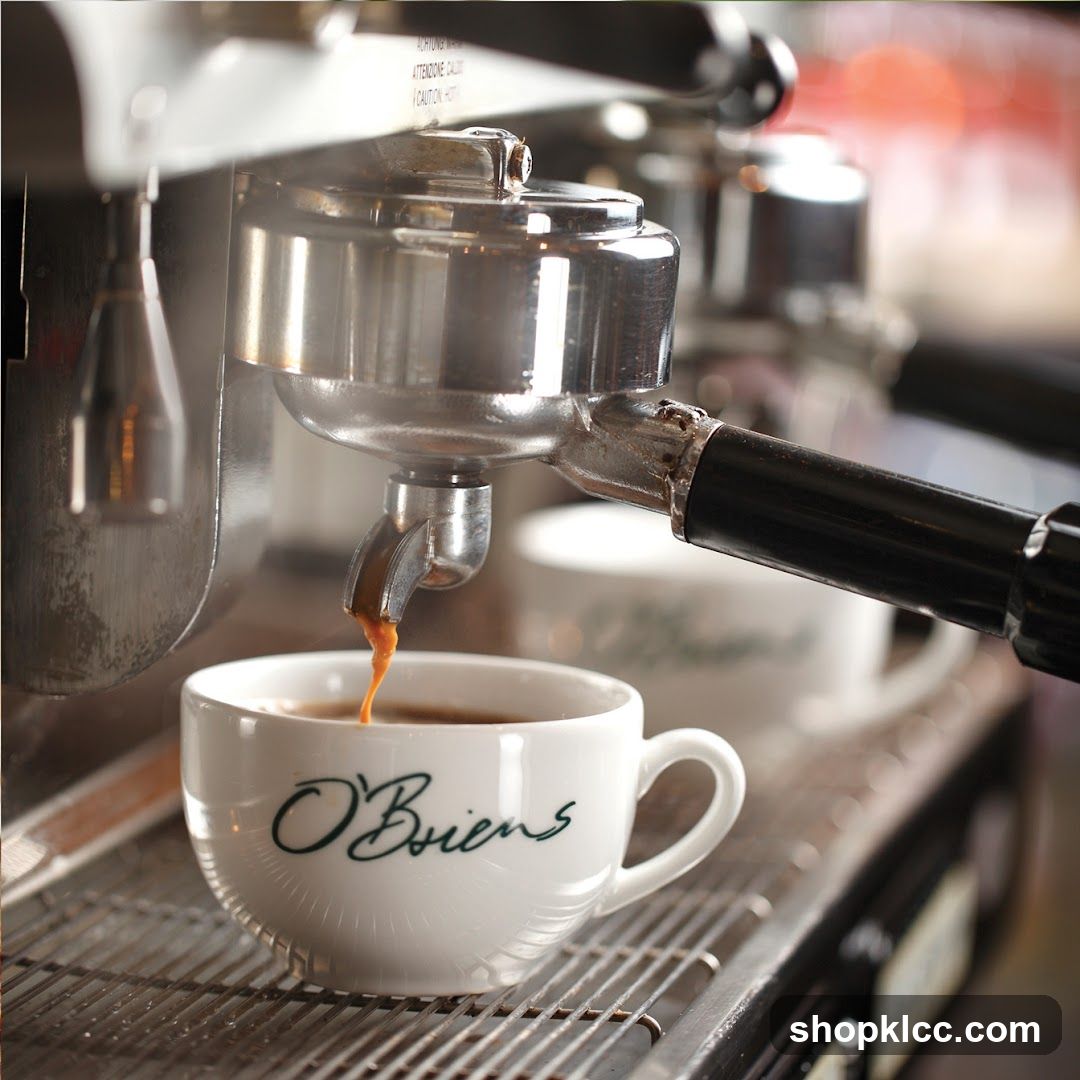 Espresso Being Poured into a Cup