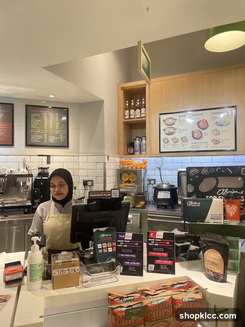 Counter at O'Briens Irish Sandwich Cafe