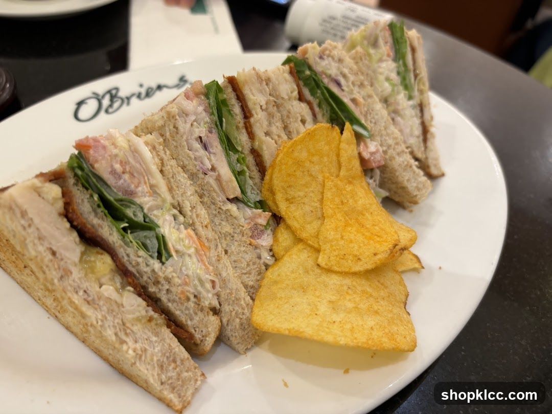Club Sandwich with Chips